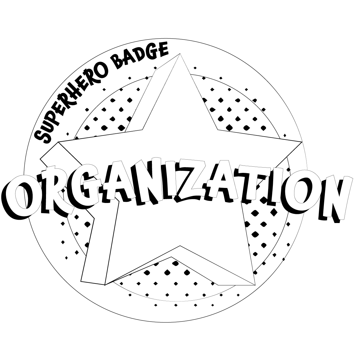 Organization Coloring Badge